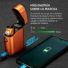 Olight Perun 3 Mini Naranja con estuche de carga para cargar tu teléfono en emergencias.