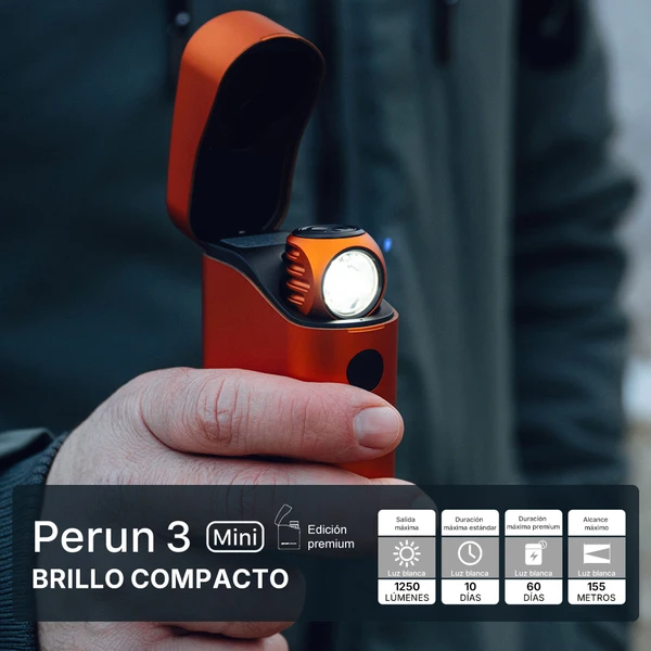 Perun 3 Mini: Iluminación Compacta y Versátil con 1250 Lúmenes