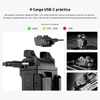 Linterna táctica Olight PL X GL con puerto de carga USB-C e indicador LED de batería en tres niveles de carga.