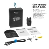 Contenido de la caja de linterna táctica Olight PL X GL con accesorios, cable USB-C y manuales de usuario