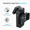 Linterna negra Olight Oclip 2 Pro con cabezal inclinable y clip giratorio duradero para uso diario y táctico