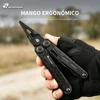 Alicate multiherramienta táctico negro HX Outdoors con mango ergonómico y agarre antideslizante para camping