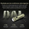 Linterna Olight Seeker Ultra arena de material OAL ultra resistente a arañazos para patrullaje y condiciones exigentes