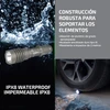 Linterna Olight impermeable IPX8 bajo el agua, robusta de aluminio aeroespacial, y resistente a impactos.