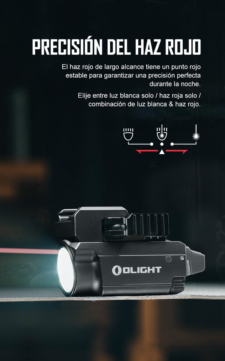 Olight Baldr RL Mini (600 Lúmenes Linterna Láser) - Olight España