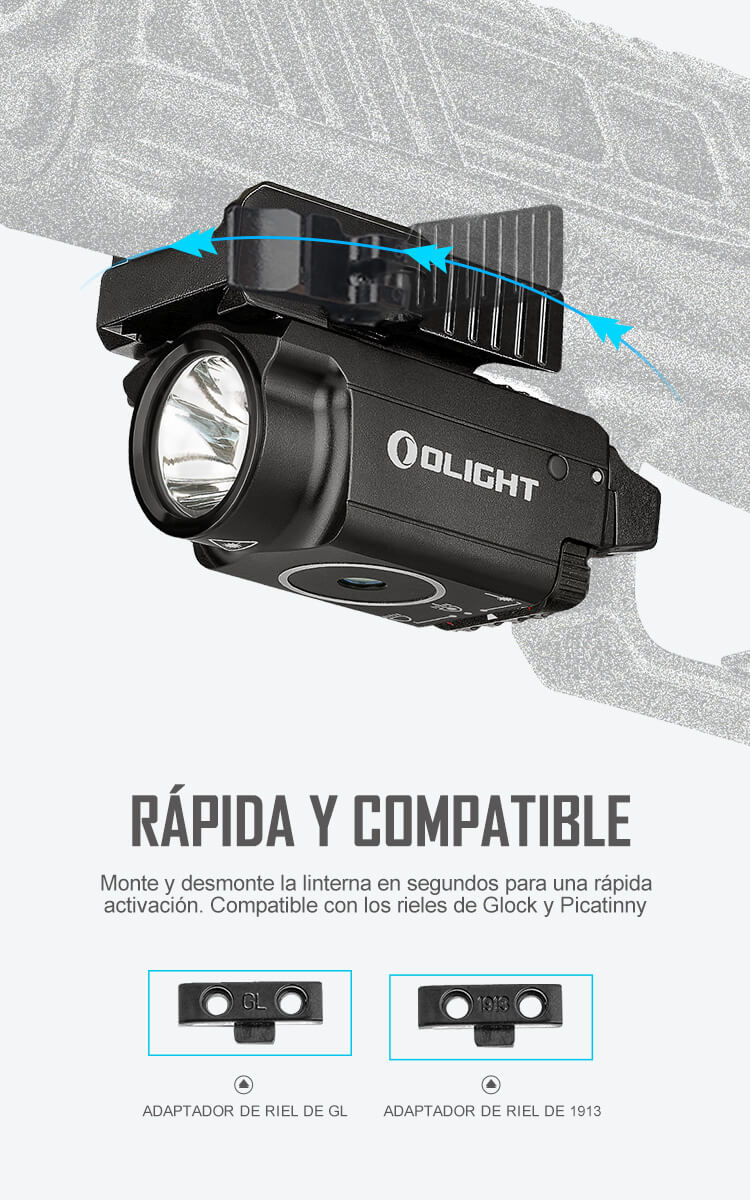 Olight Baldr RL Mini (600 Lúmenes Linterna Láser) - Olight España